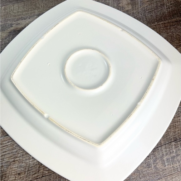 Pfaltzgraff SIERRA LEAF IVORY WHITE 13 3/4" SQUARE PLATTER PLATE - Picture 3 of 9